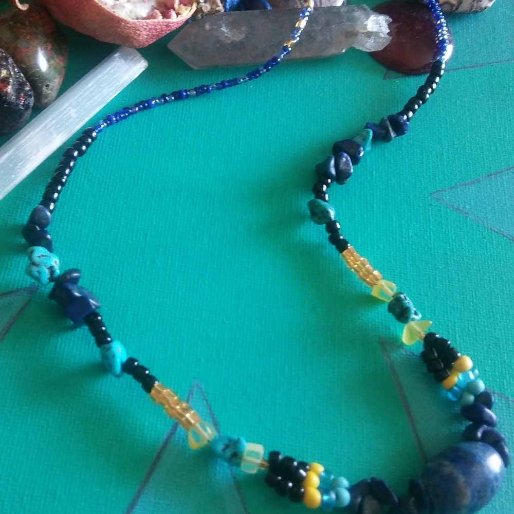 🌌LAPIS GEMSTONE NECKLACE🌌